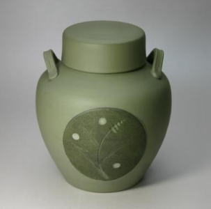 茶壷(tea urn) tea urn Tokoname wares pottery:yamadera
